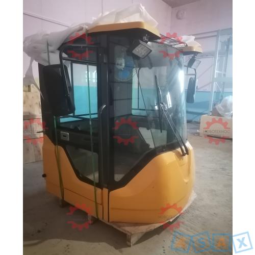 Кабина жёлтая для фронтальных погрузчиков Fukai SZM HZM Bull SL CTK Yigong Laigong Neo Viking Frontal Shanlin AMUR ALTAY FORWARD Atlant Grizzly Сибиряк Rongwei Runmax Boulder RedStar Molot Titan Shtorm Zvezda
